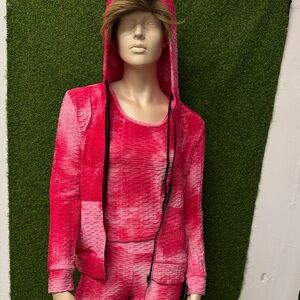 Pink Textured Women's Jacket